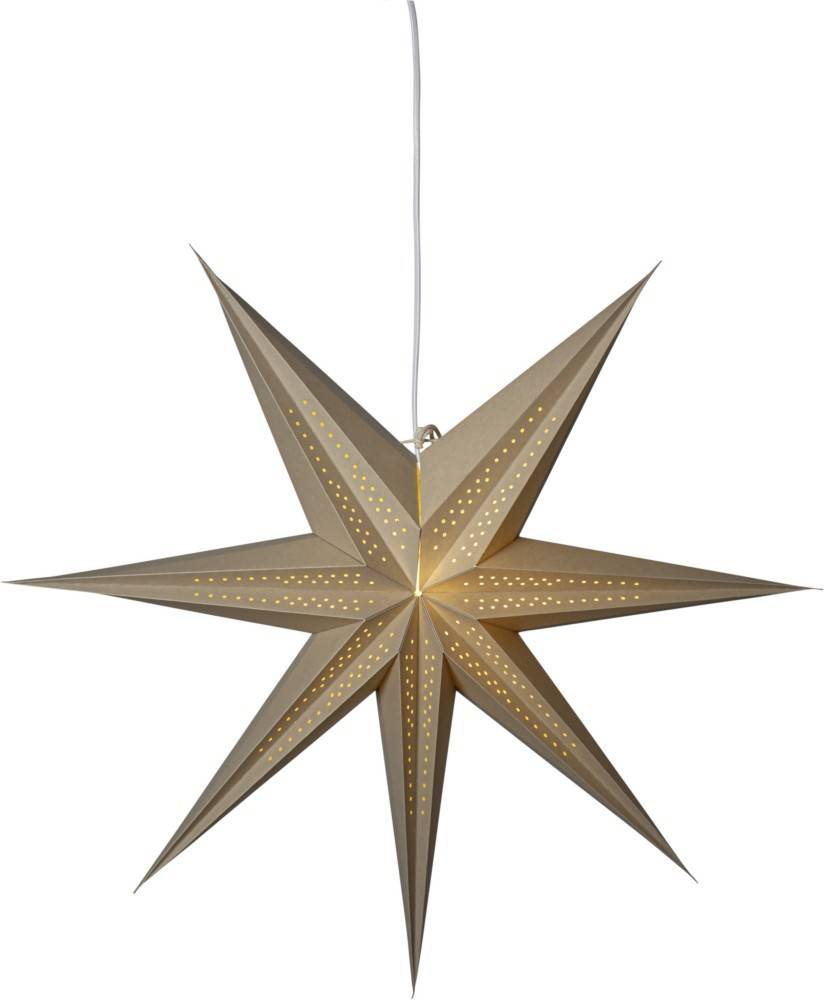 12 Stk. Star Trading Papierstern beige 502-07-0