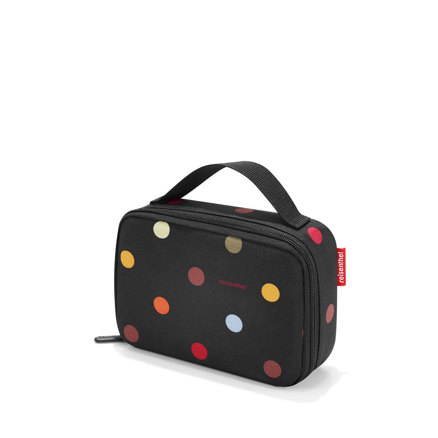 Reisenthel Thermocase Dots, 1,5 l, Schwarz, Aluminium, Polyester, Alufolie, 200 mm, 65 mm-0