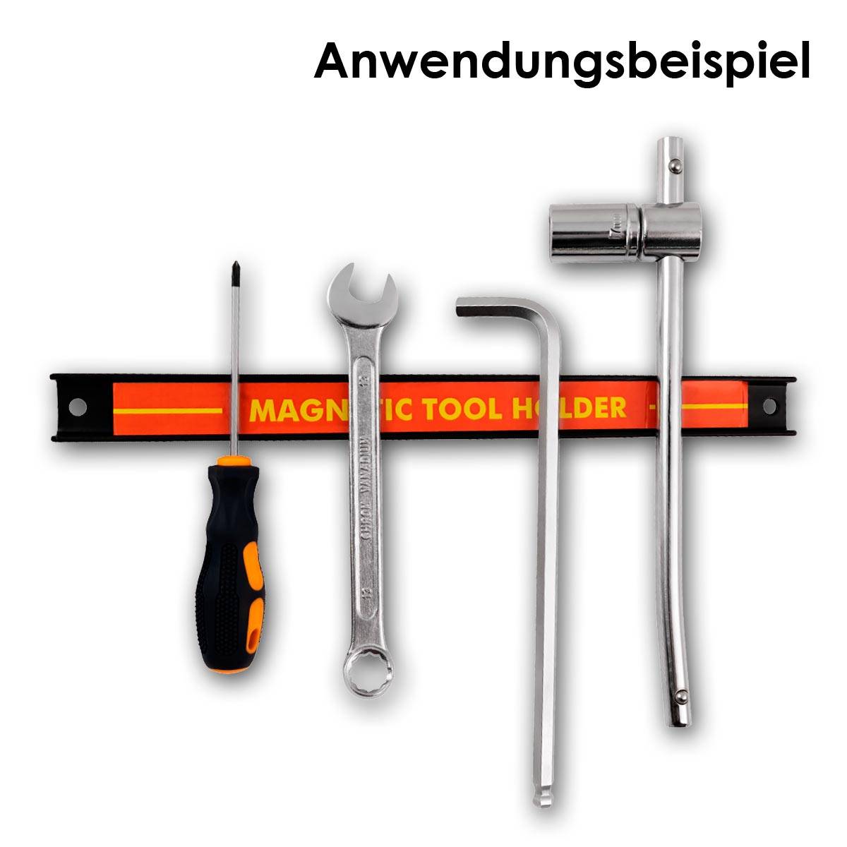 McPower - Magnetischer Werkzeughalter, 4er-Set, 30cm breit-4