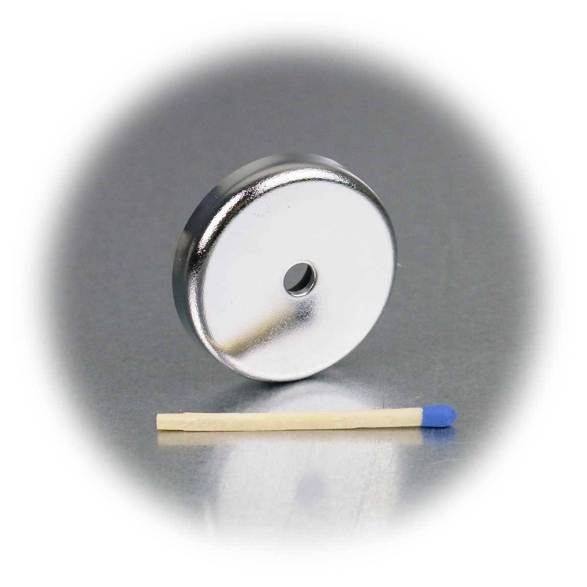 Sintron Magnetics - Rundmagnet 36 x 7,2mm, mit Mittelloch-1