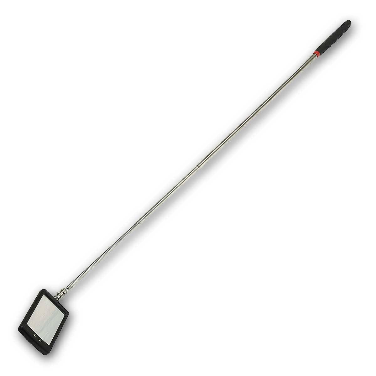 Teleskop Spiegel mit LED Beleuchtung Gesamtlänge 28-88cm, Spiegel 65x40mm-2