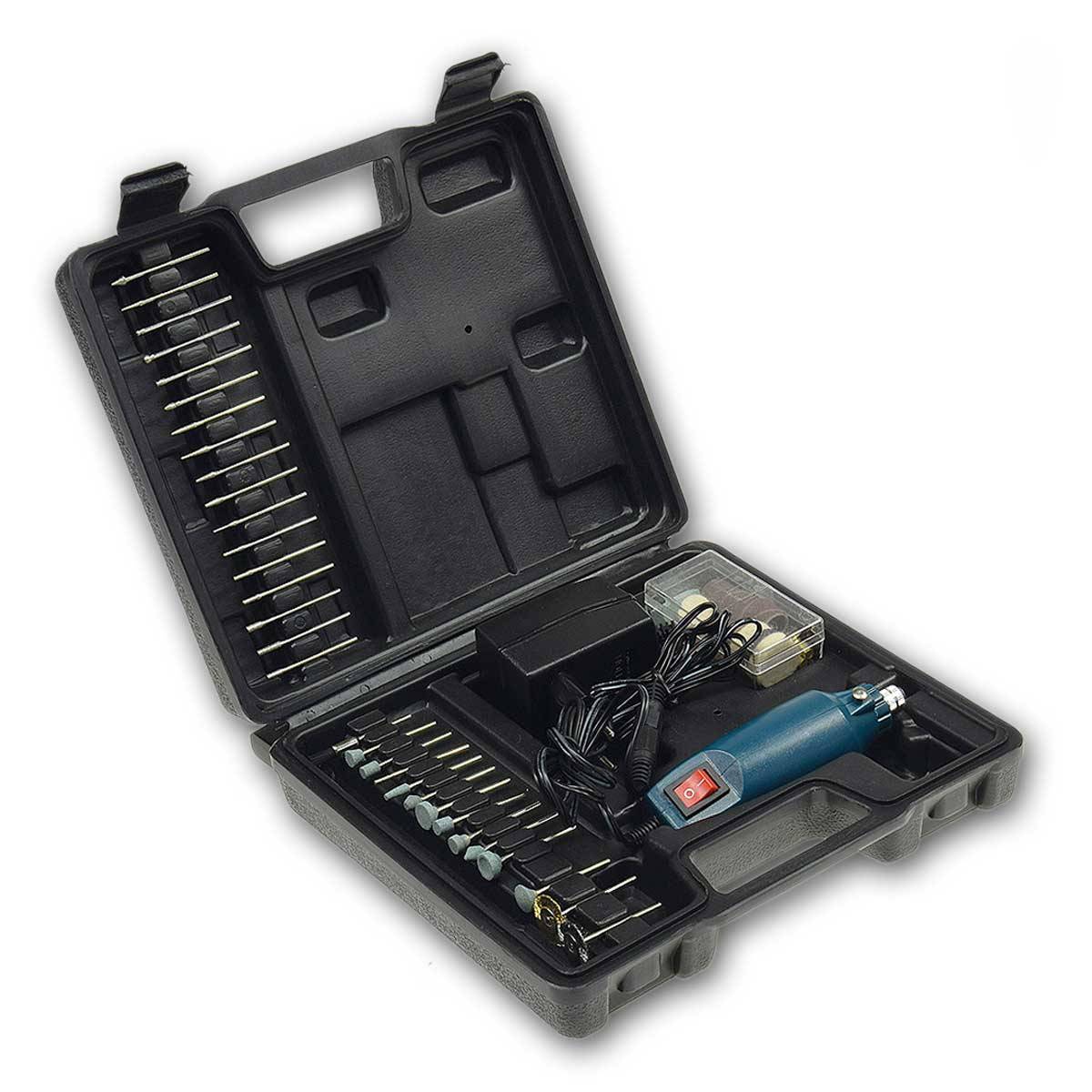 ChiliTec - Mini-Bohrmaschine Drill-Power V2 12V=, 63 Teile-0