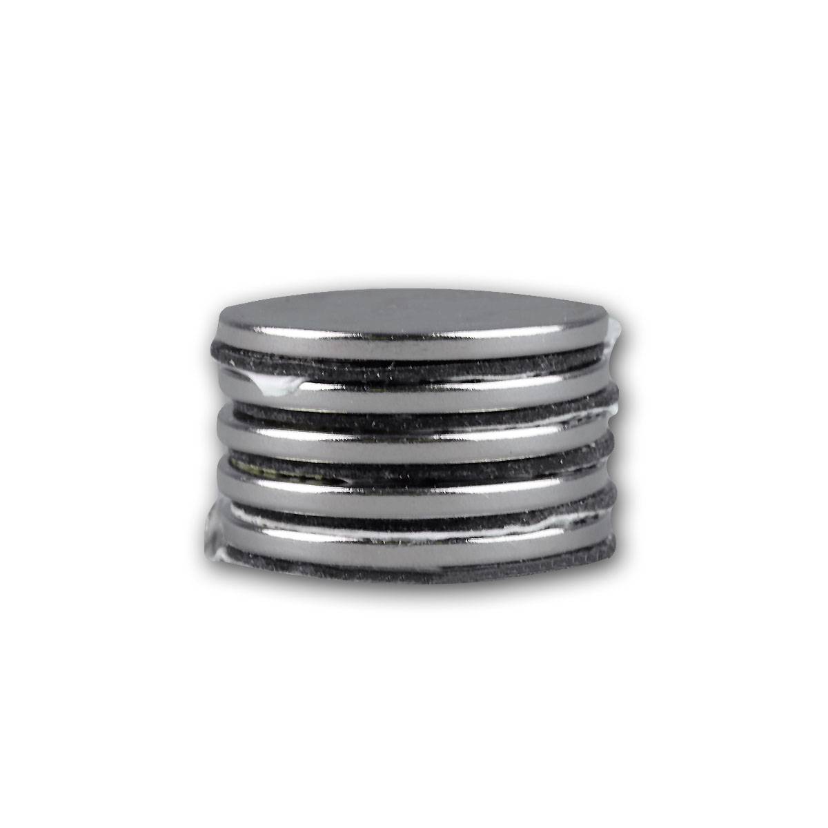 BLANKO - Neodymiummagnet-Set 5 Stück 19x1,5mm mit Klebeseit-2