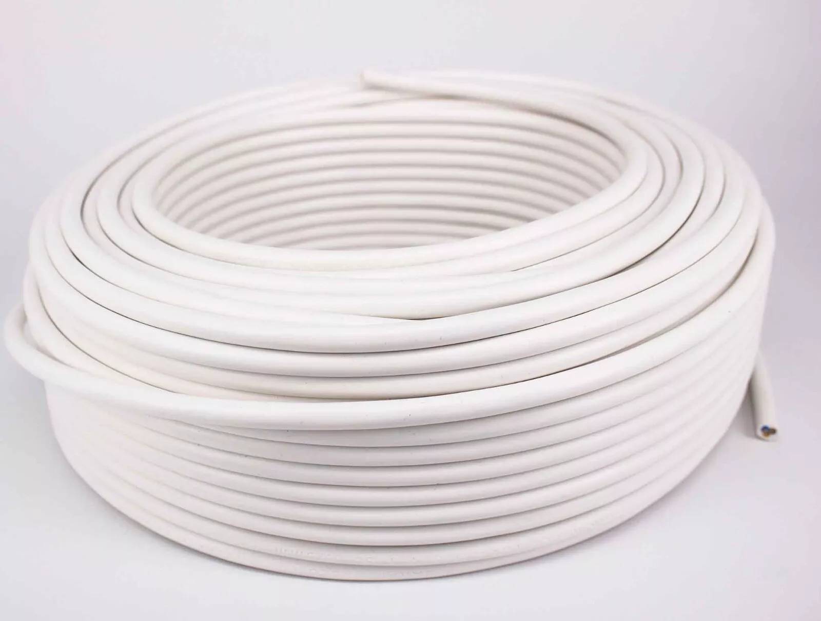 nextkabel PVC-Schlauchleitung H05VV-F 3G 1,5 mm² PVC Weiß 5m-0