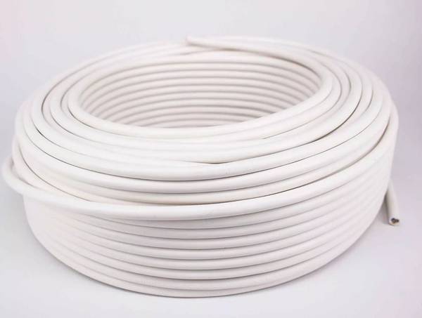 nextkabel PVC-Schlauchleitung H05VV-F 3G 1,5 mm² PVC Weiß 50m