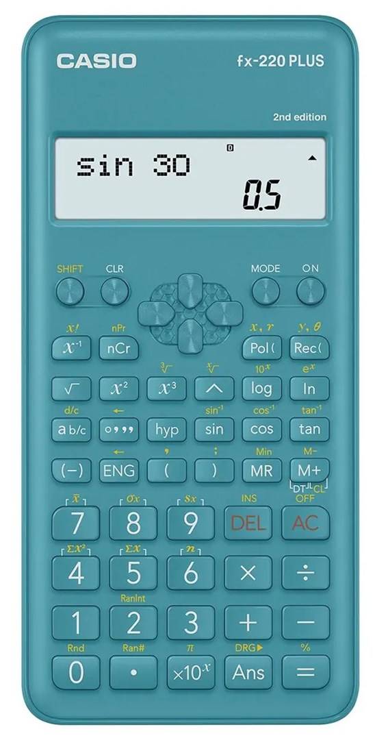 Calculator Fx-220PLUS-2 Blue 12 DIGIT Display-0
