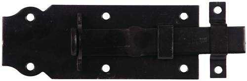 Schlossriegel L.120mm B.44mm ger.STA verzinkt,schwarz ku.-besch.GAH-0