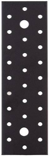 Lochplatte H200xB60xS2mm STA roh,verzinkt,schwarz ku.-besch.GAH-0