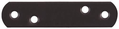 Flachverb.L.77mm B.19mm S.2mm STA schwarz ku.-besch.GAH