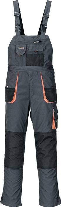 Herrenlatzhose Gr.56 dunkelgrau/schwarz/orange TERRATREND-0