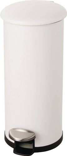 Maped Deutschland GmbH Tretabfallsammler Helit \"the zinc\" 30l D270xH623mm Stahl,pulv.weiß HELIT H2406705
