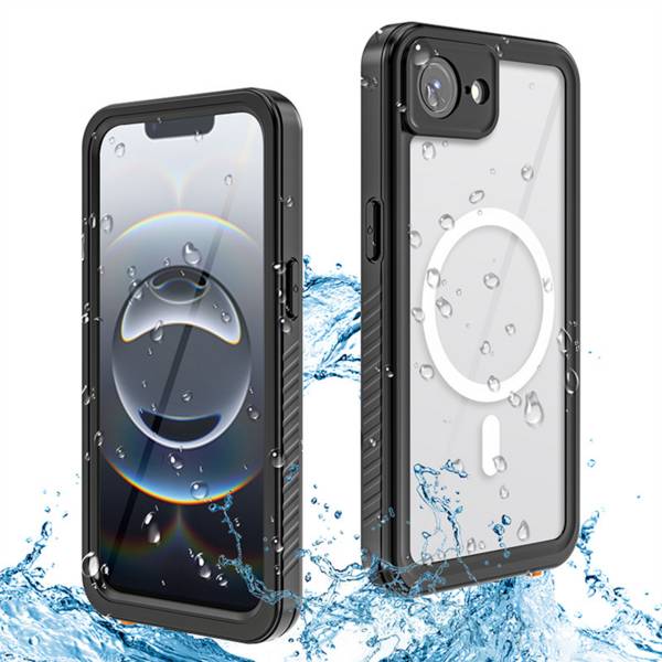 Handyhülle für Apple iPhone 17e / 16e MagSafe Grad Wasserdichte Tasche Schwarz