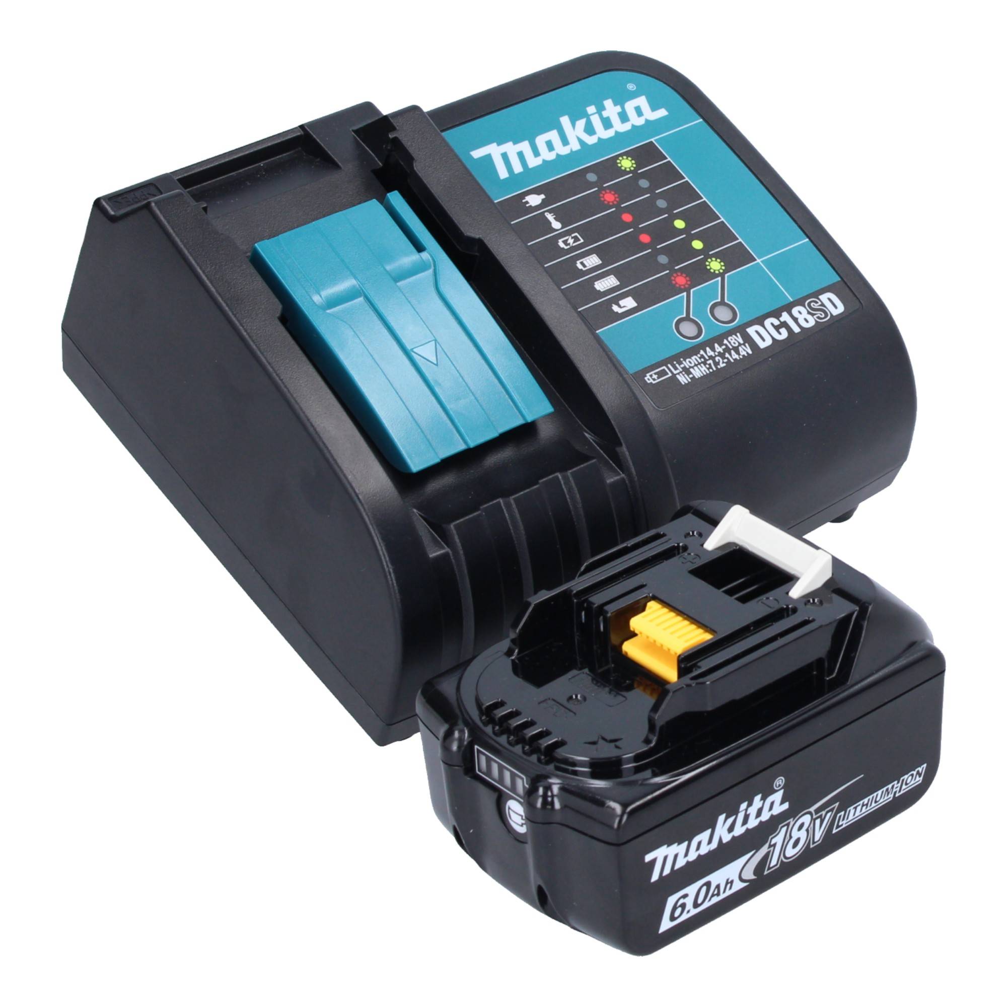 Makita DDA 450 SG1K Akku Winkelbohrmaschine 18 V 70 Nm Brushless + 1x Akku 6,0 Ah + Ladegerät + Koffer-4