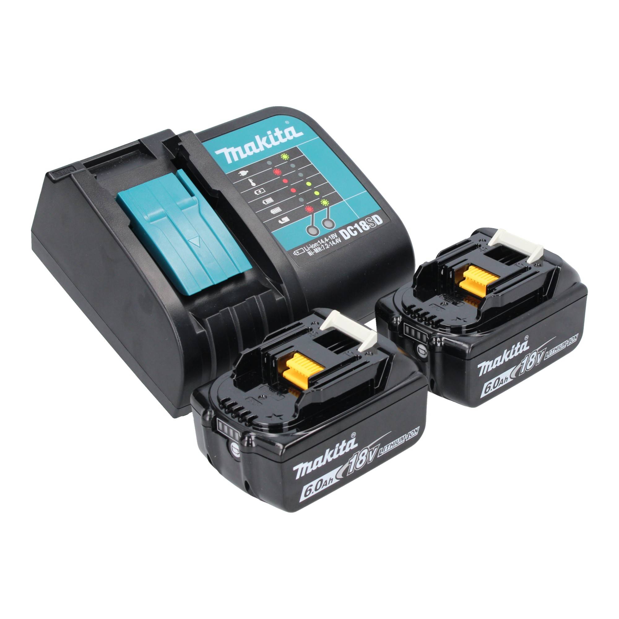 Makita DDA 450 SGK Akku Winkelbohrmaschine 18 V 70 Nm Brushless + 2x Akku 6,0 Ah + Ladegerät + Koffer-4