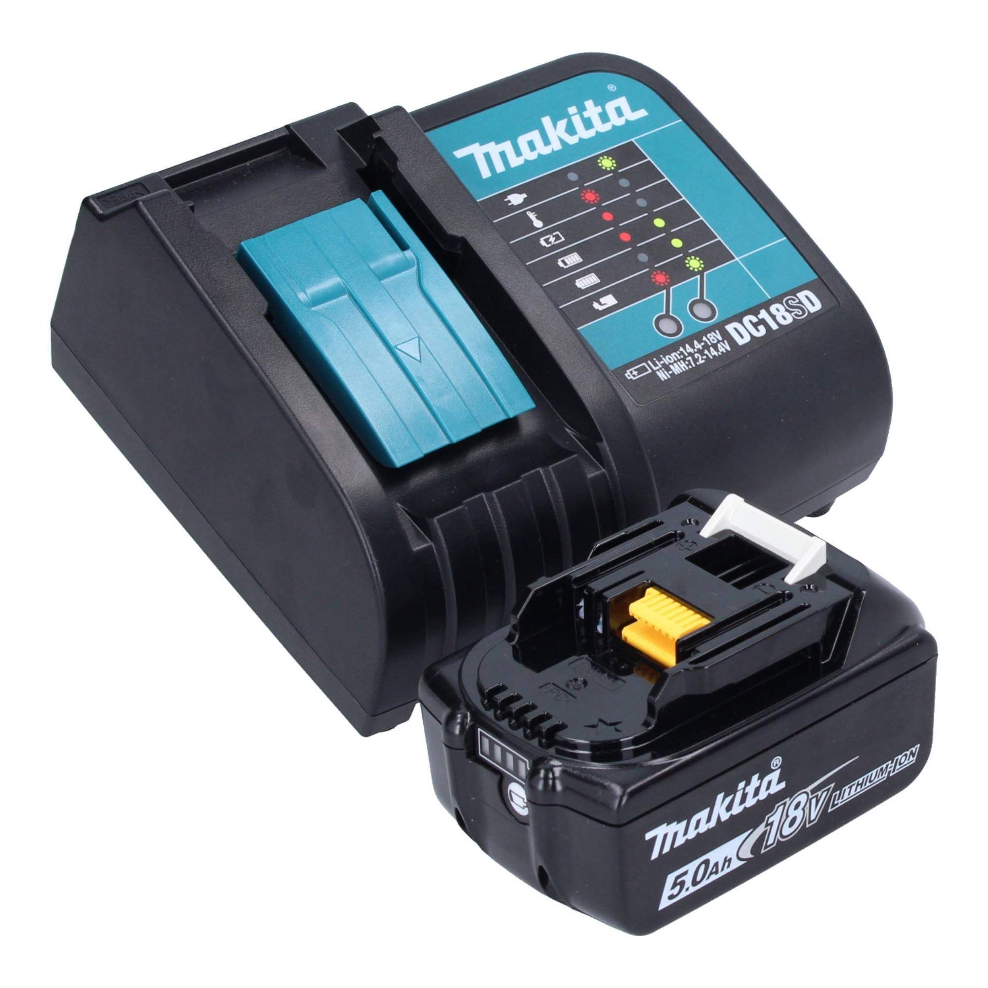 Makita DDA 450 ST1K Akku Winkelbohrmaschine 18 V 70 Nm Brushless + 1x Akku 5,0 Ah + Ladegerät + Koffer-4