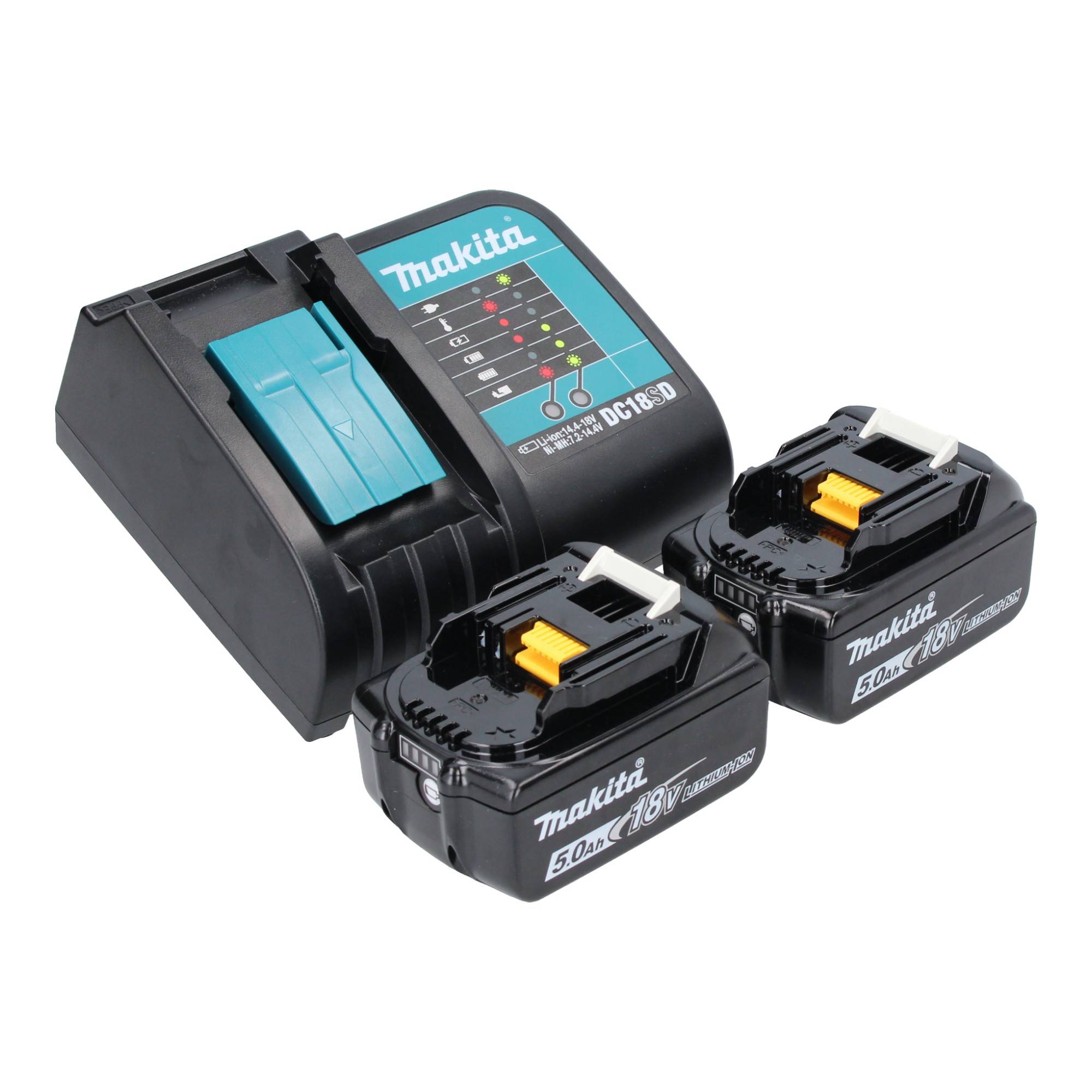 Makita DDA 450 STK Akku Winkelbohrmaschine 18 V 70 Nm Brushless + 2x Akku 5,0 Ah + Ladegerät + Koffer-4