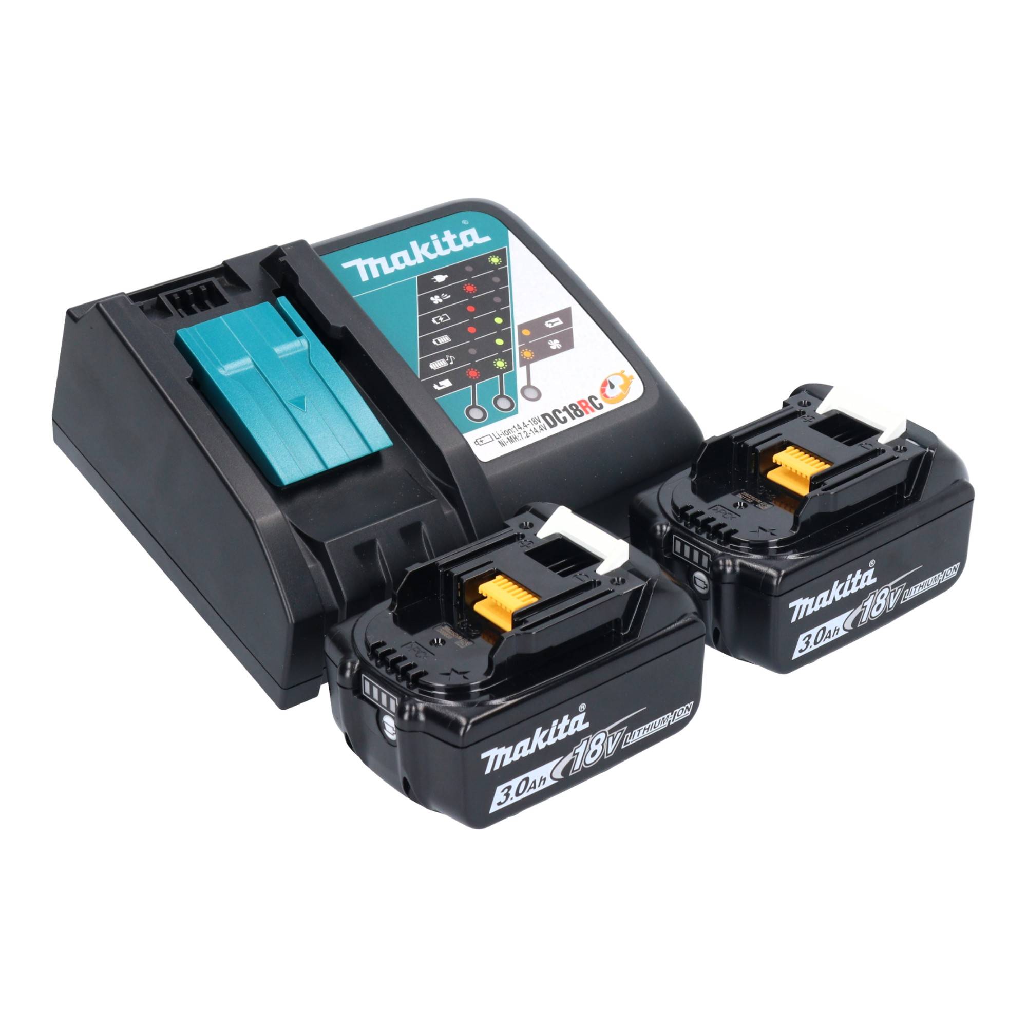 Makita DDA 450 RFK Akku Winkelbohrmaschine 18 V 70 Nm Brushless + 2x Akku 3,0 Ah + Ladegerät + Koffer-4