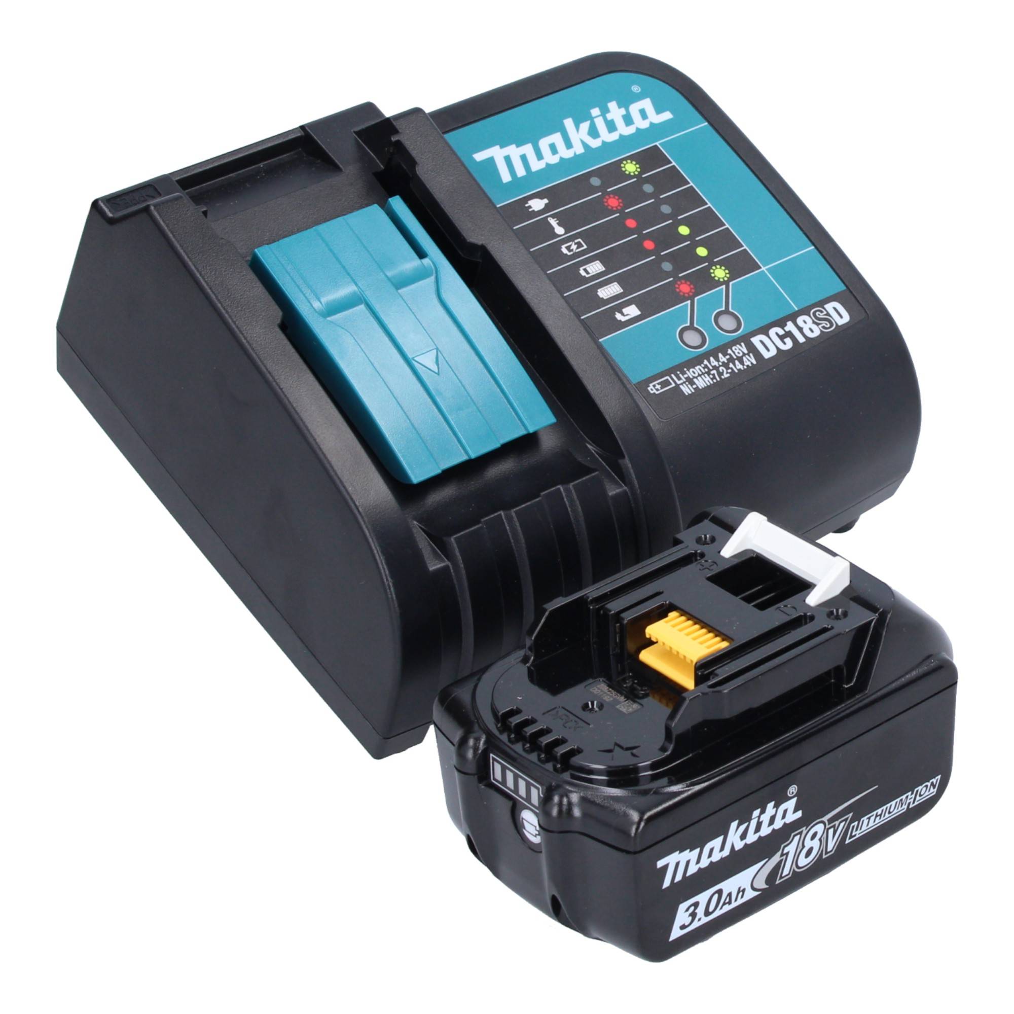 Makita DDA 450 SF1K Akku Winkelbohrmaschine 18 V 70 Nm Brushless + 1x Akku 3,0 Ah + Ladegerät + Koffer-4