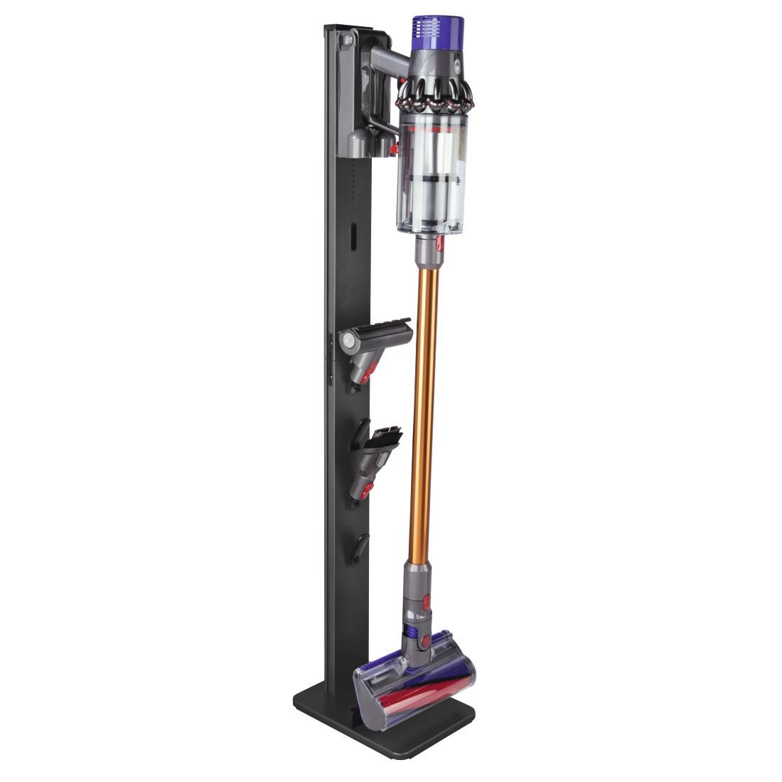 hama 00181562 Standfuß-Organizer für Akkustaubsauger, 29,5 x 22 x 128 cm, Schwarz-1