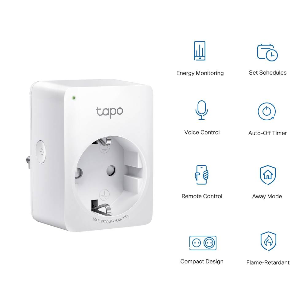 TP-Link Funksteckdose Tapo P110 Mini Smart Wi-Fi Socket 1er-3