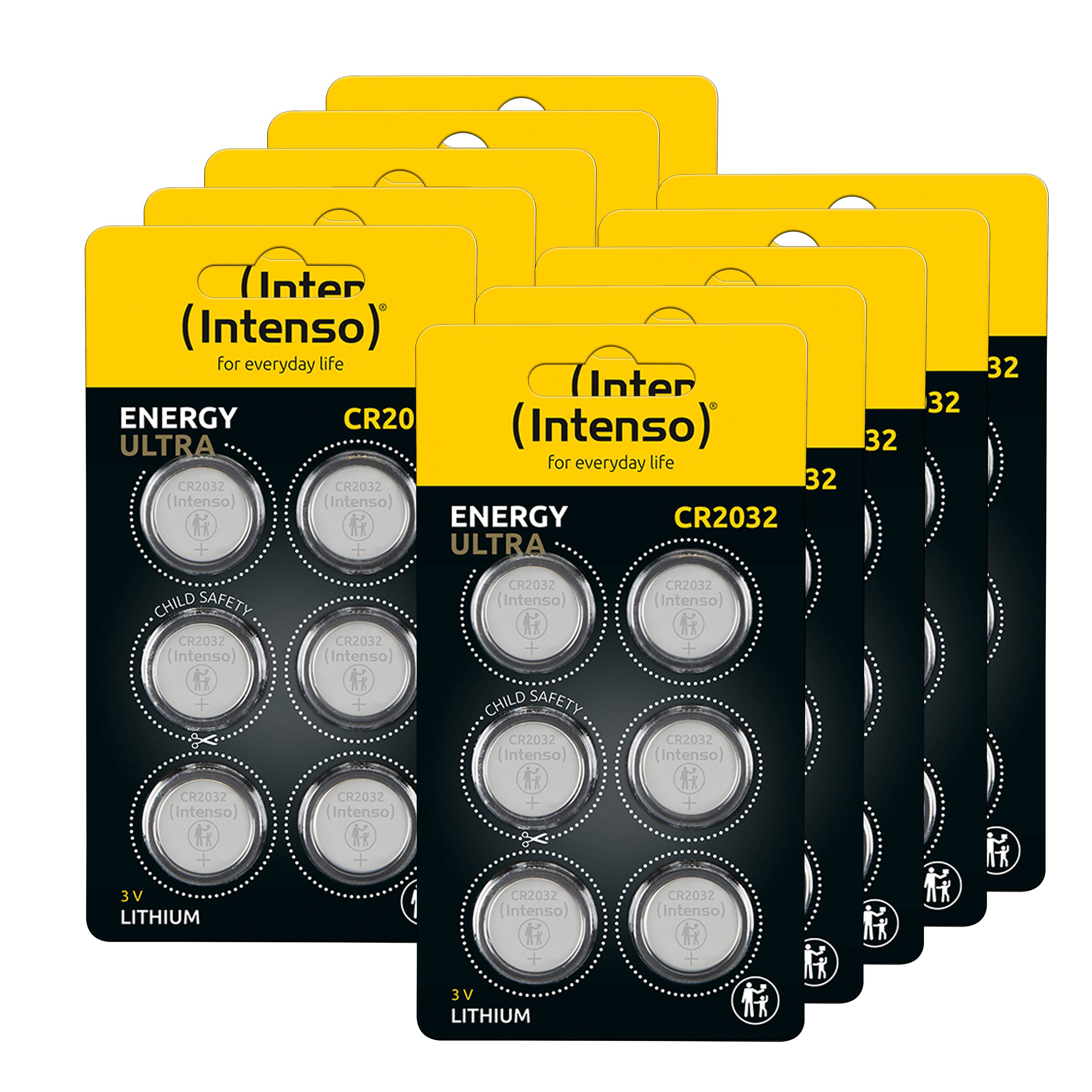 Intenso Lithium Knopfzellen Energy Ultra CR 2032 60er Pack, Einwegbatterie, CR2032,-1