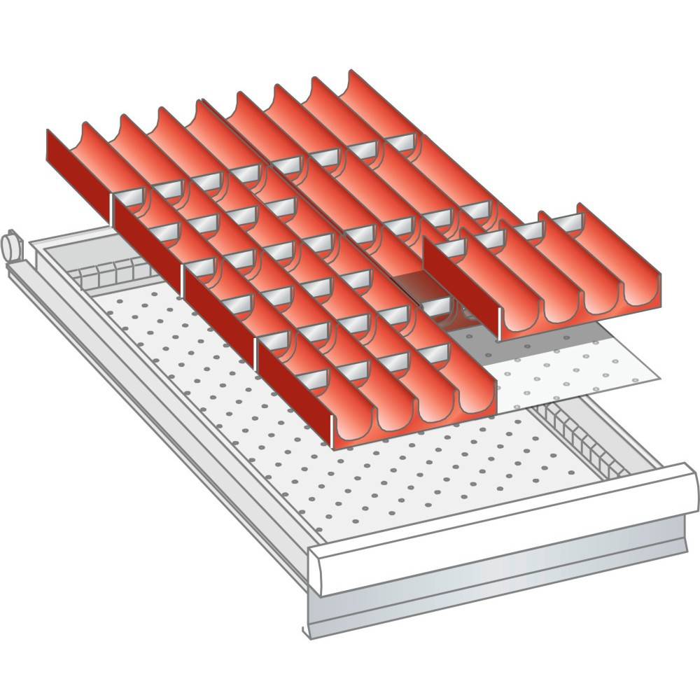 LISTA Set Mulden 18x36E, (BxTxFH) 306x612x50mm, 48-teilig-1