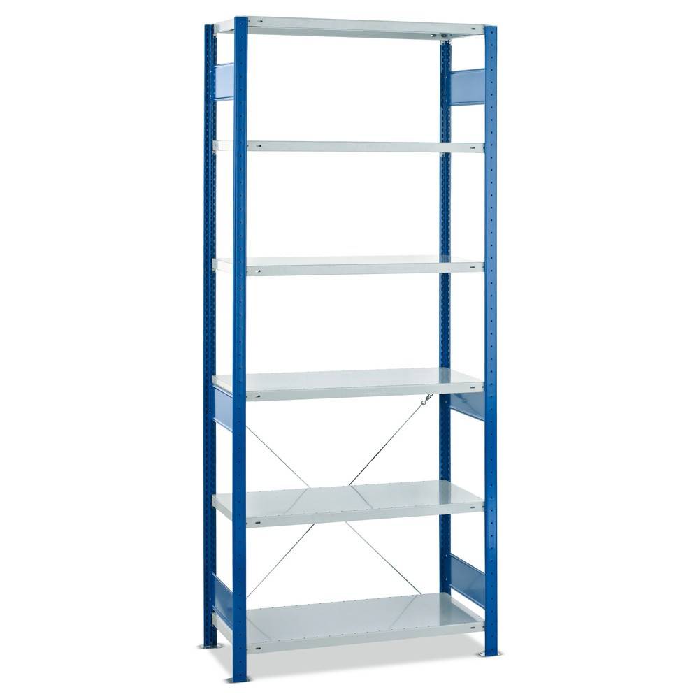 SCHULTE Fachbodenregal, GF, FL 150 kg, enzianblau/lichtgrau-0
