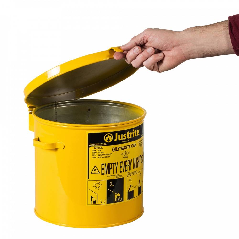 Öl-Entsorgungsbehälter Kapazität 8,0 Liter, gelb, handbetrieben-2