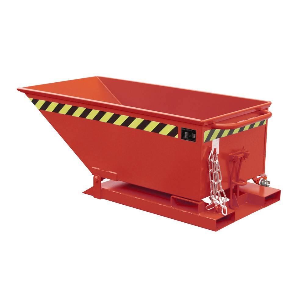 Bauer® Späne-Kippmulde, niedrige Mulde, lackiert, Volumen 0,25 m³-0