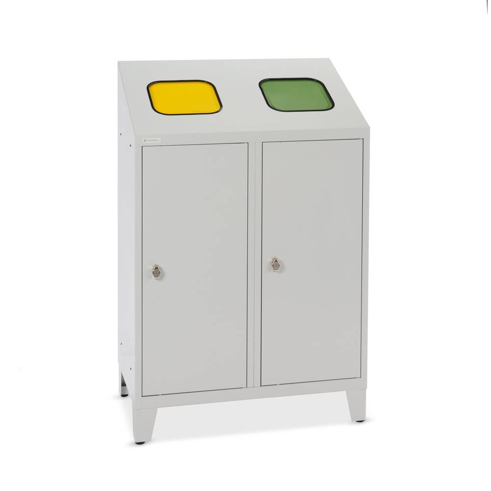 HEMMDAL Recycling-Abfallsammler Duo, mit 2 Beutelhalterungen, je 120 L-0