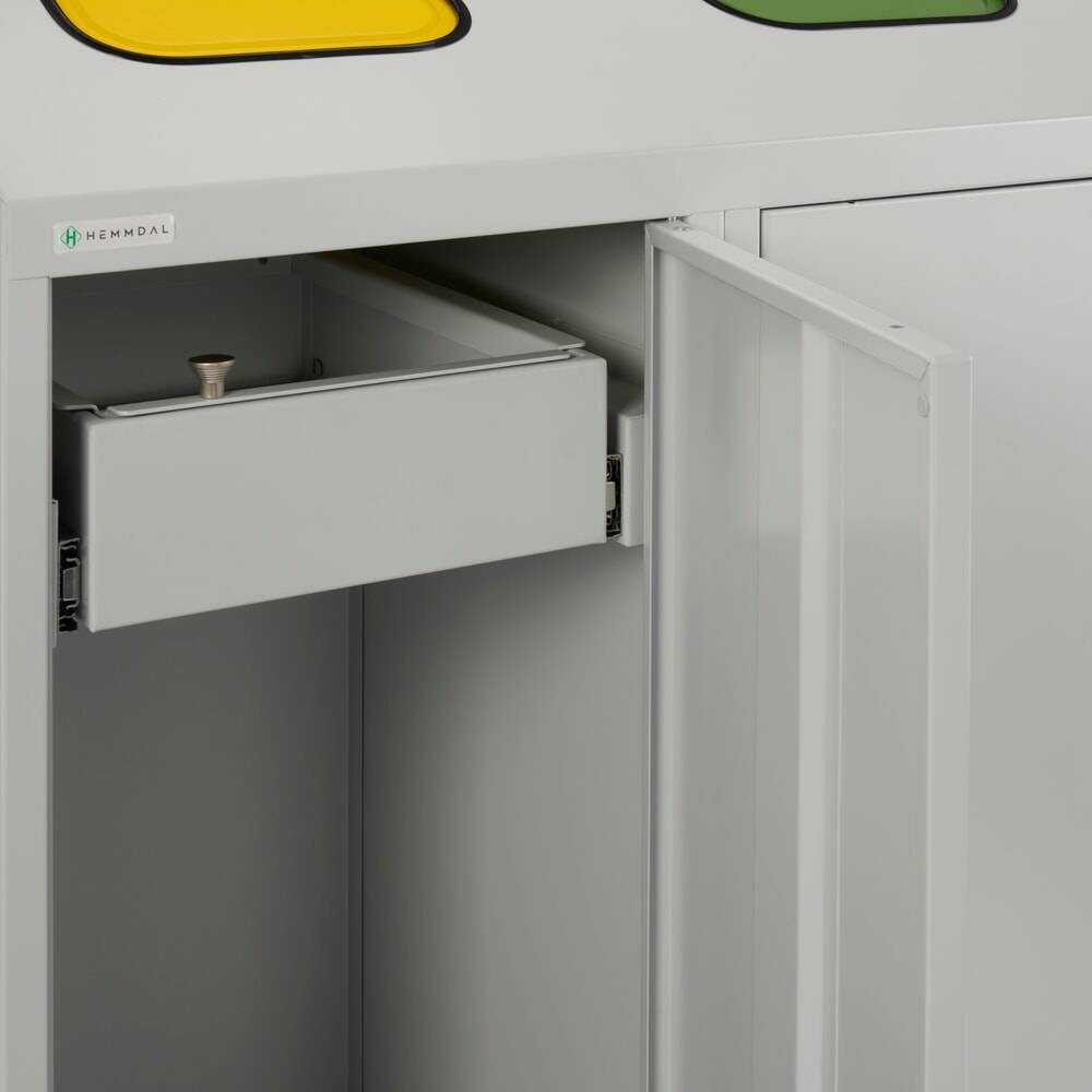 HEMMDAL Recycling-Abfallsammler Duo, mit 2 Beutelhalterungen, je 120 L-3