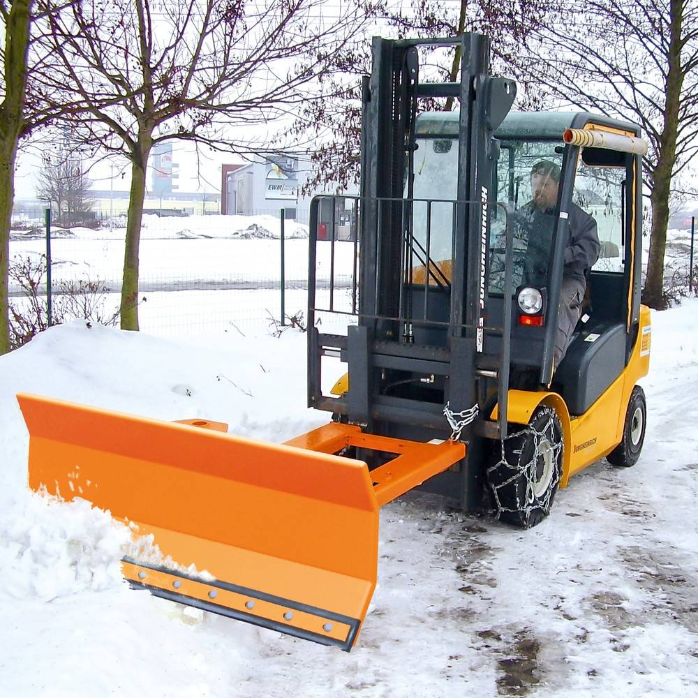Bauer® Stapler-Schneeschieber mit Gummischürfleiste, Schildbreite 1.80-1