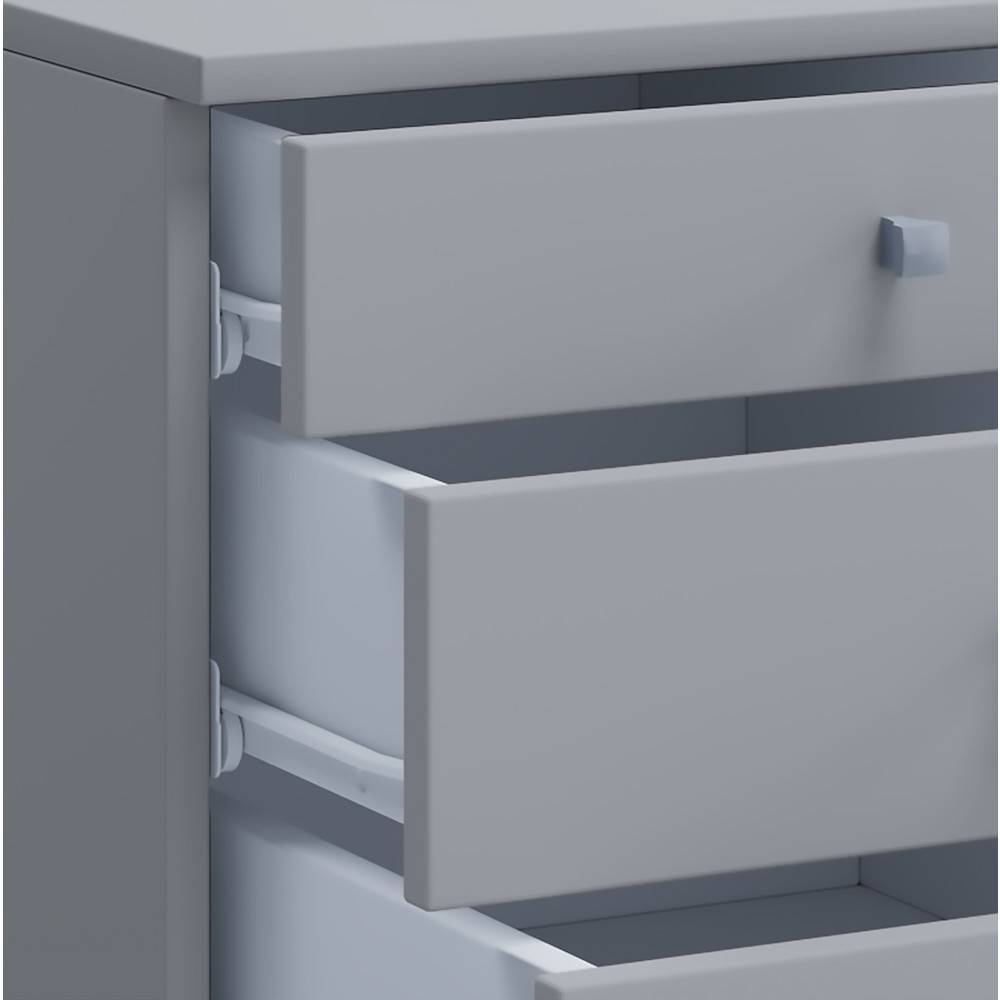 VCM Rollcontainer Lona, HxBxT 570 x 420 x 750 mm, grau-2