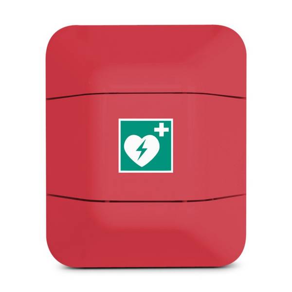 Wandschrank für Defibrillator ohne füllung rot