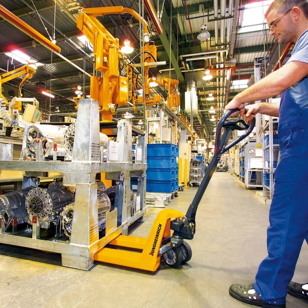 Jungheinrich Handhubwagen AM 22 mit Schnellhub, geräuschgedämpft-1