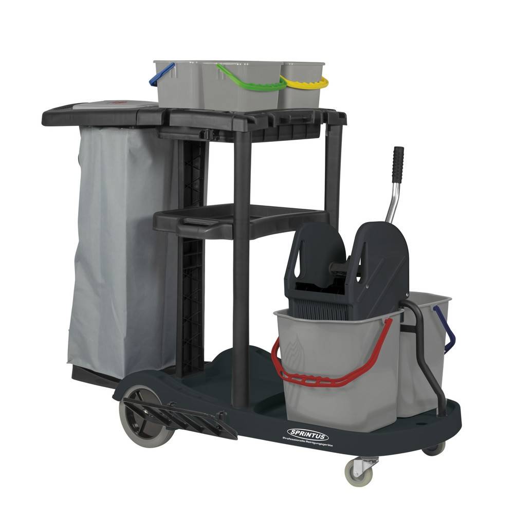 SPRiNTUS Servicewagen, Eimer 2x 17 Liter + 4x 4 Liter-1
