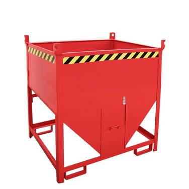 Bauer® Silobehälter mit Schiebeverschluss, lackiert, Volumen 0,75 m³