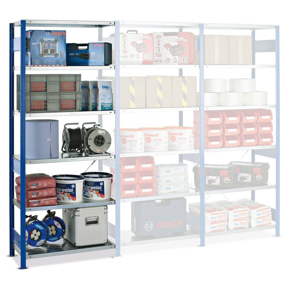 SCHULTE Fachbodenregal, AF, enzianblau/verzinkt, FL 330 kg-0