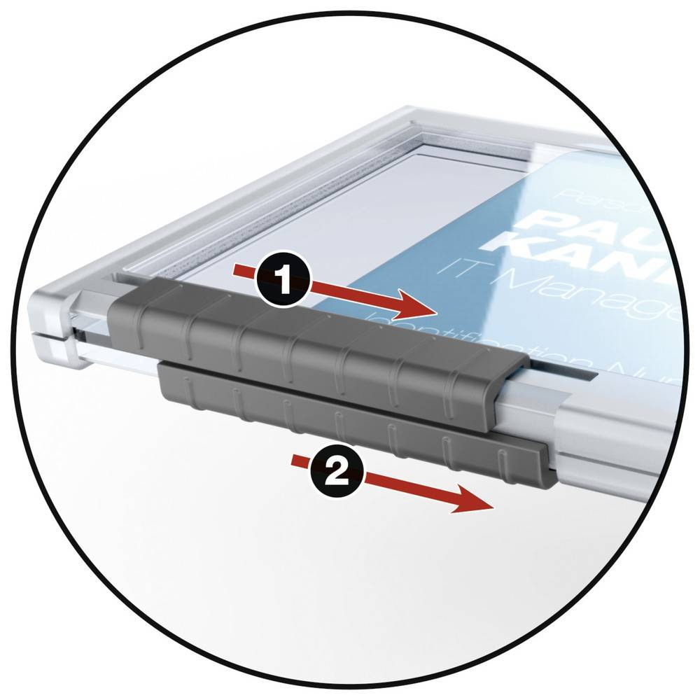 DURABLE Kartenhalter PUSHBOX DUO mit Textilband 20 Stück-3