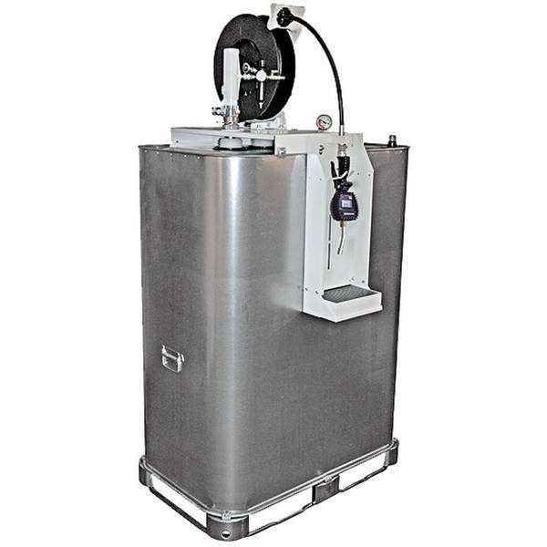 SAMOA Schmierstoff-Tank, Druckluftpumpe, HxBxT 2.050 x 1.350 x 757 mm