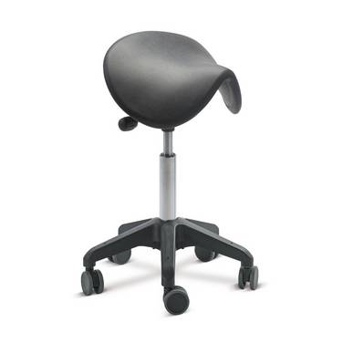 Global Stole A/S Hocker Ergonomic, PU-Sattelsitz, Sitzhöhe 470-600 mm,