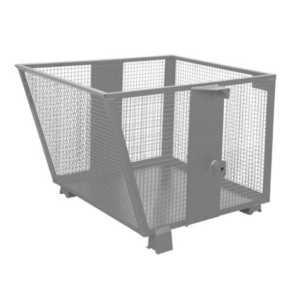 Bauer® Kippbehälter mit Gitterwänden, lackiert, Volumen 0,9 m³