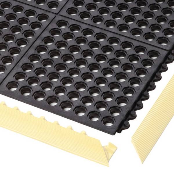 Arbeitsplatzmatte, für hohe Beanspruchung, für trockene oder nasse Bereiche, Stärke 19 mm, allgemeiner Bereich, BxT 910x