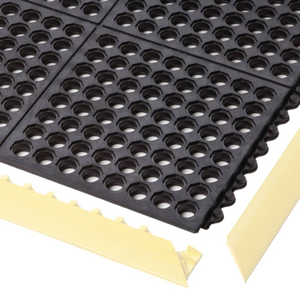 Arbeitsplatzmatte, für hohe Beanspruchung, für trockene oder nasse Bereiche, Stärke 19 mm, allgemeiner Bereich, BxT 910x-0