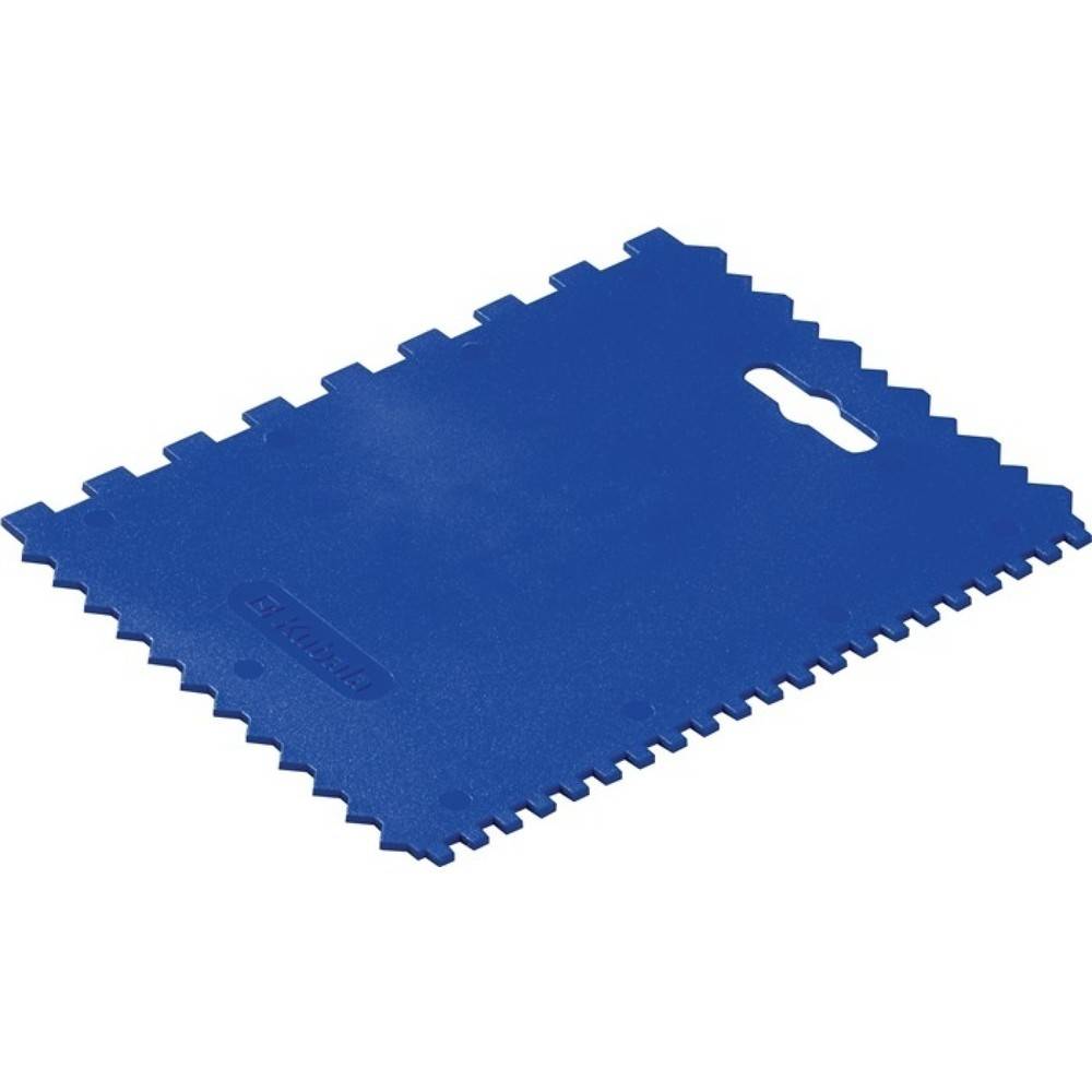 Kleberspachtel L.177mm B.130mm Zahn 4x4x4 mm/8x8x8mm Ku.(PP)-1