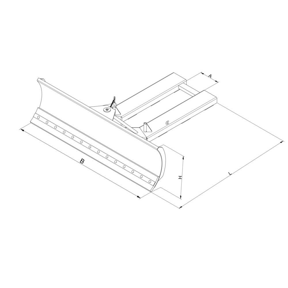 Schneeschieber, Schildbreite 1500 mm, anthrazitgrau, stahl-4
