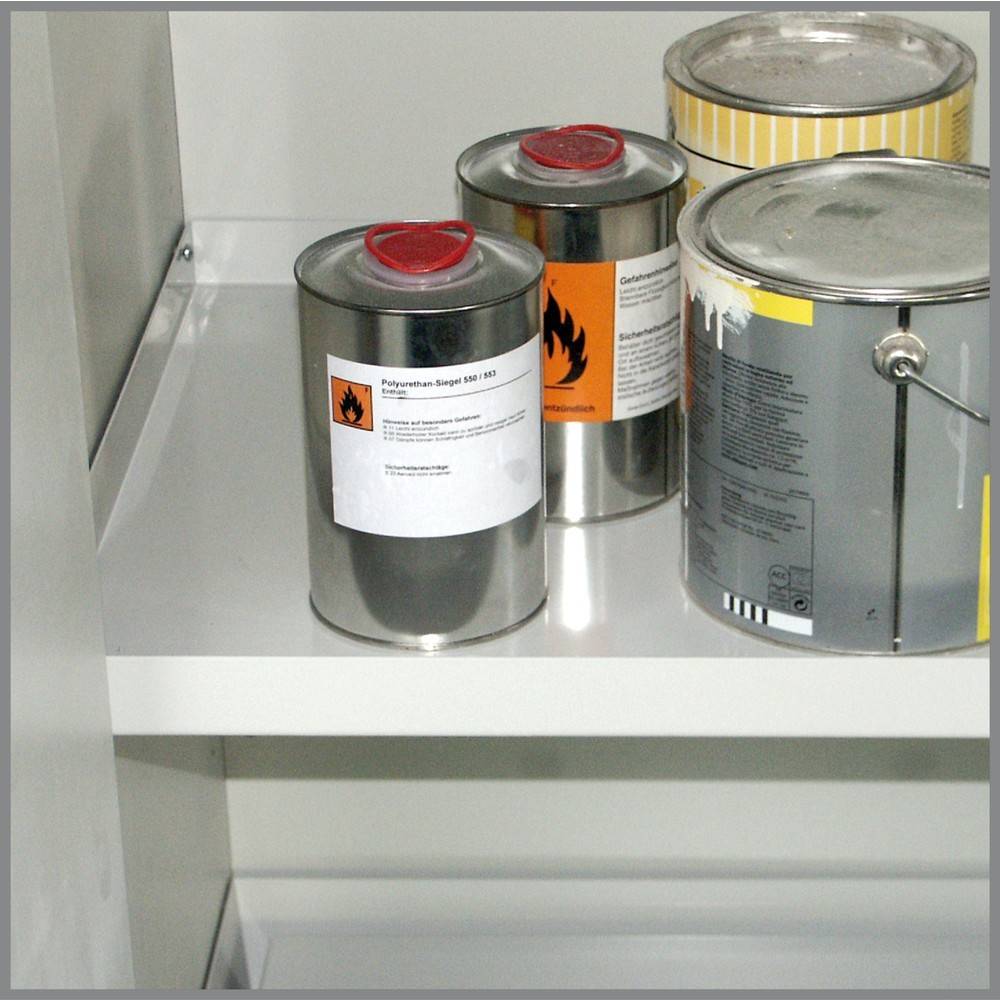 PRIORIT Brandschutzschrank Typ 30, 2-flügelig, 3 Fachböden, 1 Lochblec-1