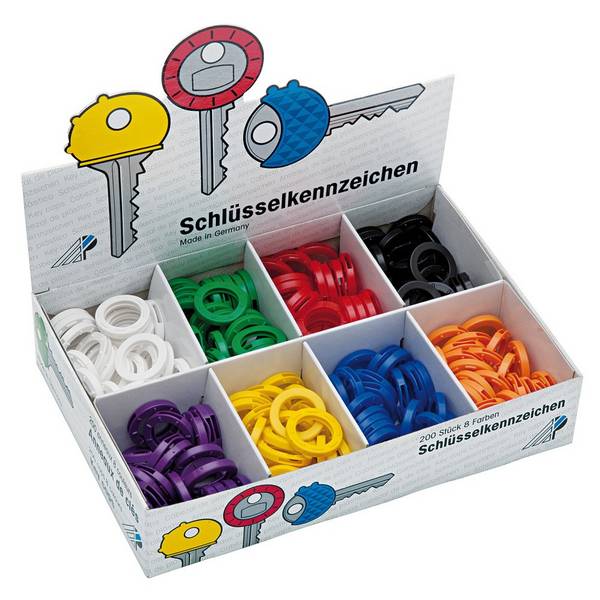 Wedo Schlüsselkennring Kunststoff sort 200 St. 2628008