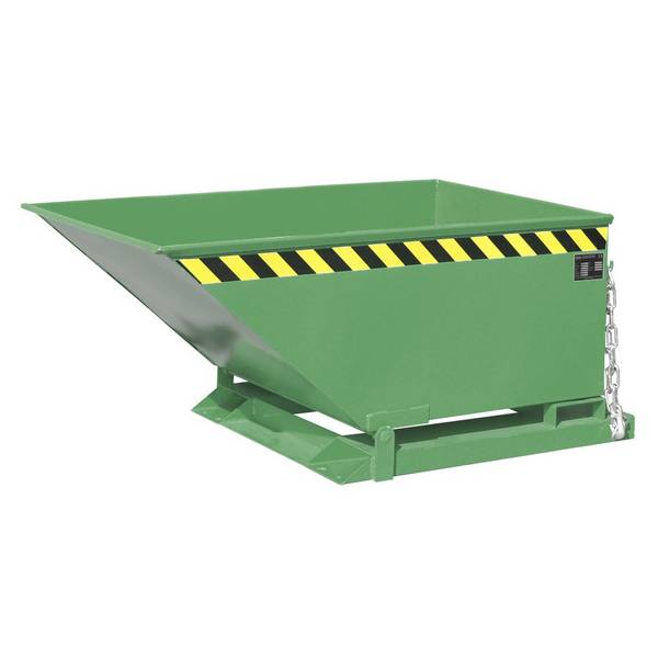 Bauer® Späne-Kippmulde, niedrige Mulde, lackiert, Volumen 0,4 m³
