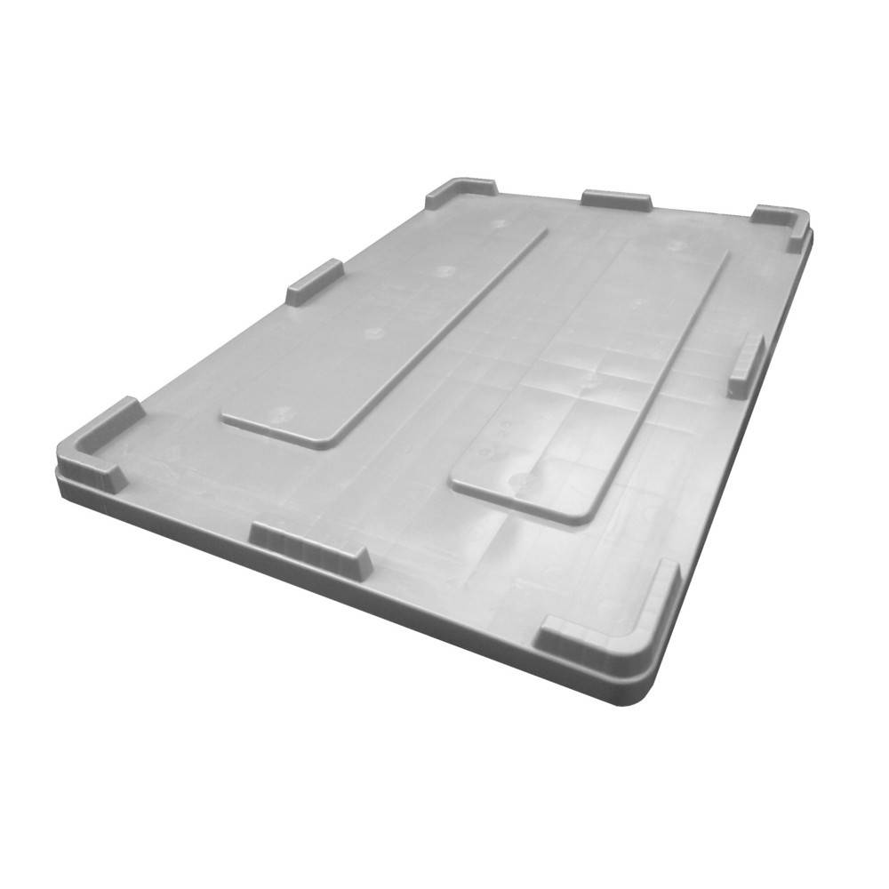 Deckel für Palettenbox, 1200x800 mm, grau, zum Auflegen-0